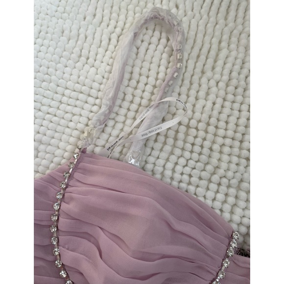 Self Portrait Pink Chiffon Top - Picture 7 of 8